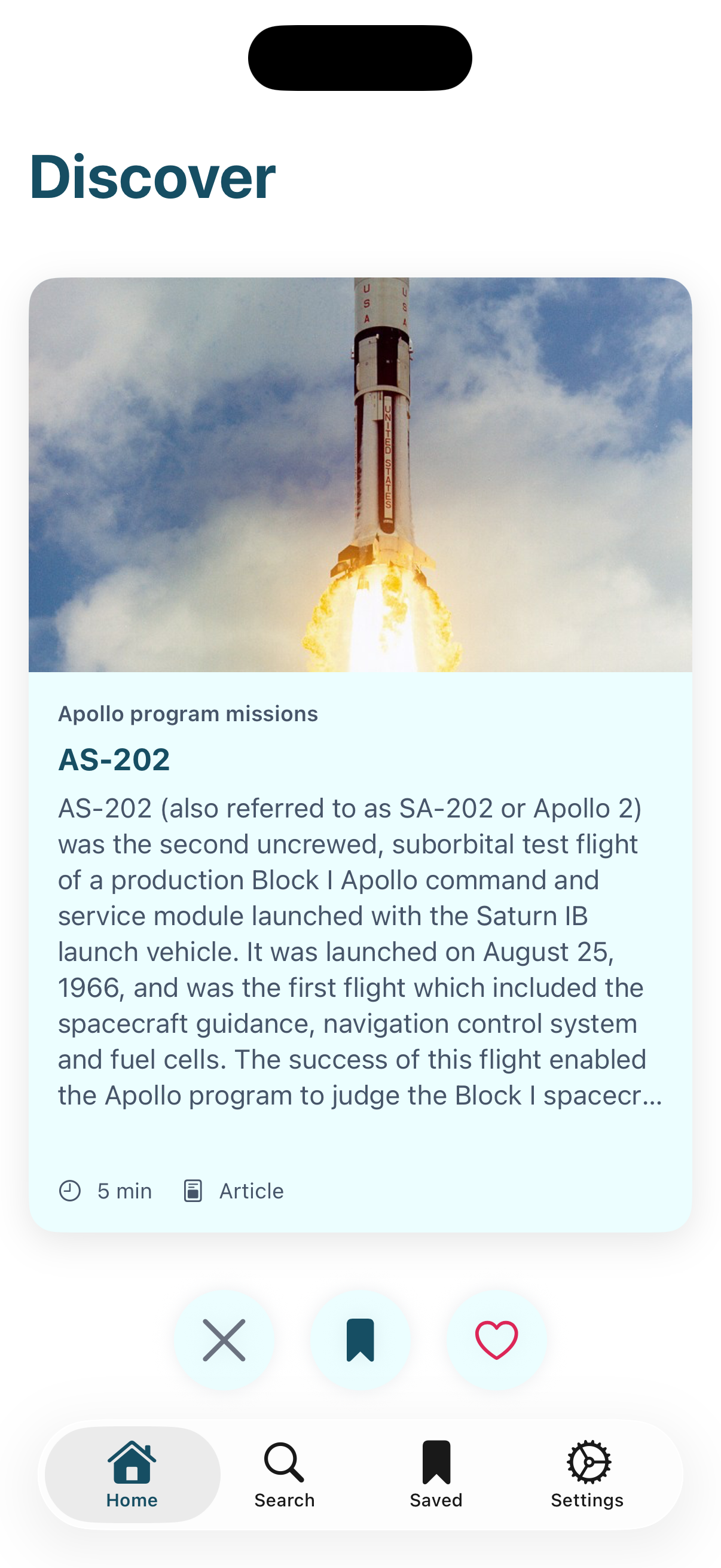 Screenshot of the Uben iOS app interface